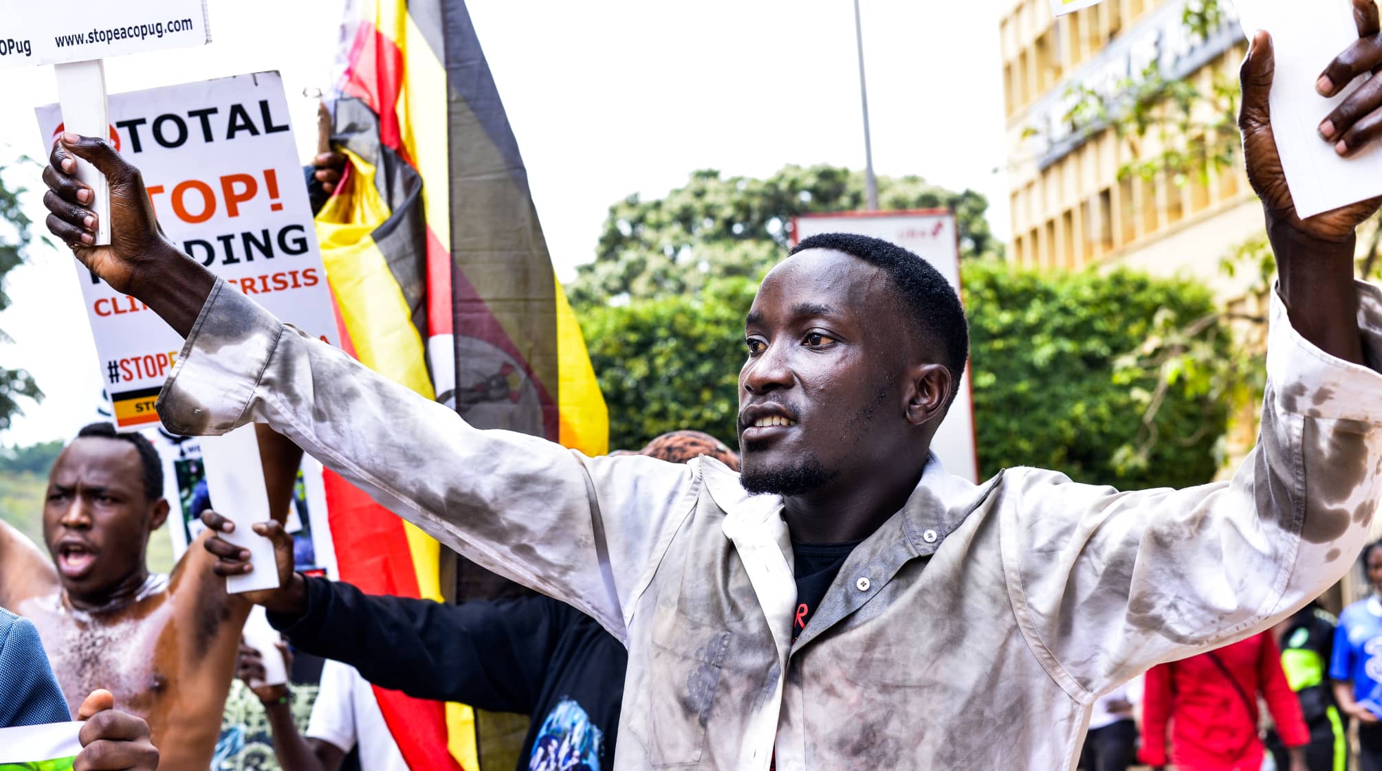 Uganda pipeline protester