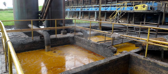 Palm oil mill on Borneo