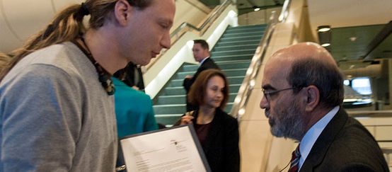 Handover of signatures to FAO director-general José Graziano da Silva