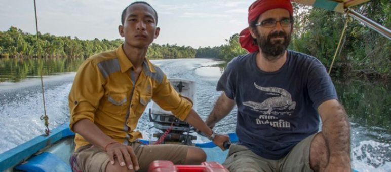 Mother Nature co-founders Sun Mala and Alejandro Gonzalez Davidson on Areng River (photo: Rod Harbinson) Mother Nature co-founders Sun Mala and Alejandro Gonzalez Davidson