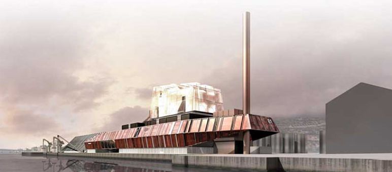 The planned Dundee biomass power station Biomass power station on the waterfront