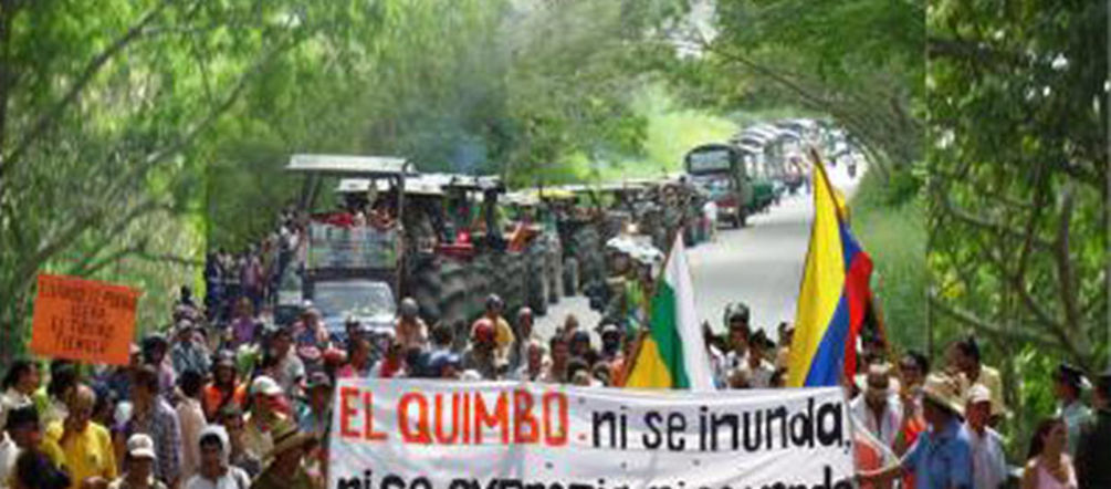 The people are protesting against the embankment dam to be constructed in the rainforest.