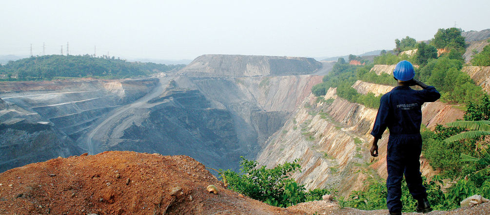 Nature destroyed for a gold mine in Ghana Goldmine in Ghana