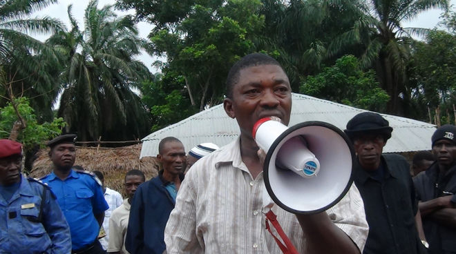 The palm oil company is using lawsuits in an attempt to silence protests. Protest against oil palm plantation