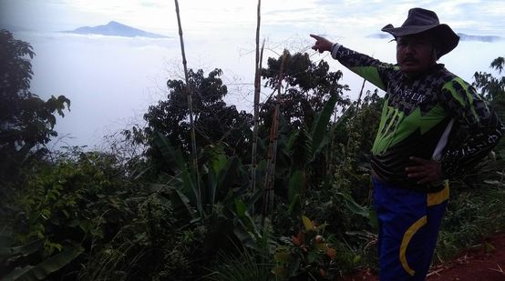Indigenous man in Kelantan rainforest