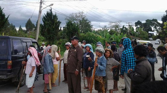 Protesters in Indonesia