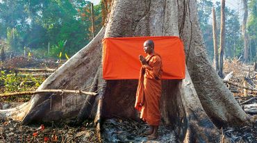 A Buddhist monk in Areng Valley, Cambodia