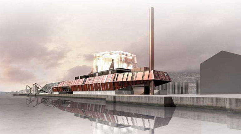 The planned Dundee biomass power station Biomass power station on the waterfront