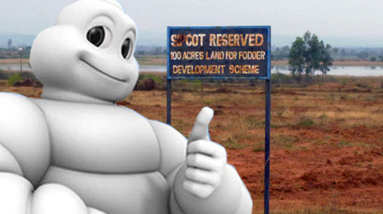 In exchange, the farmers are offered barren land